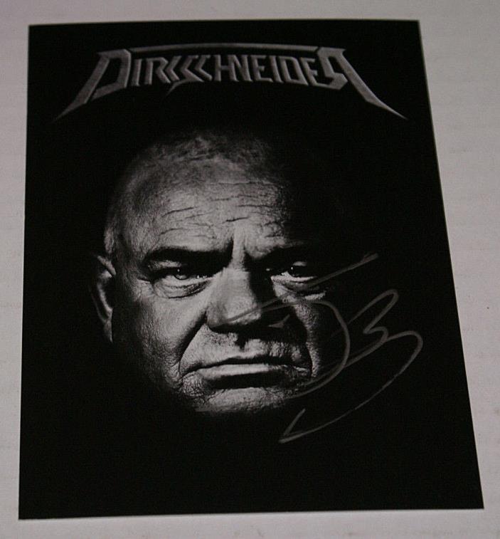 Udo DIirkschhneider Accept U.D.O.  autographed post card German Heavy Metal Mint