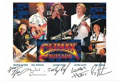 Climax Blues Band Signed Autographed Photo