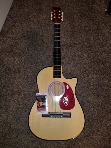 Tommy Chong Signed Full Sized  Acoustic Guitar JSA