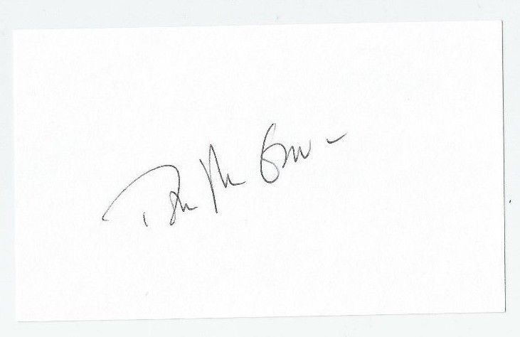 TOM MCGOWAN Signed Index Card Autograph Actor FRASIER EVERYBODY LOVES RAYMOND
