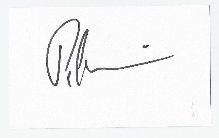 PAUL SORVINO Signed Index Card Autograph Actor GOODFELLAS LAW & ORDER