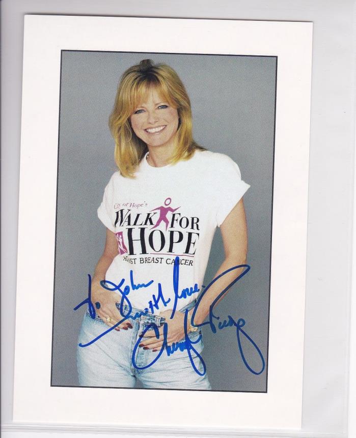 Cheryl Tiegs Model Hand Signed Color 6x9 Photo