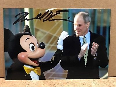 FORMER CEO OF WALT DISNEY MICHAEL EISNER SIGNED 4X6 PHOTO  1D