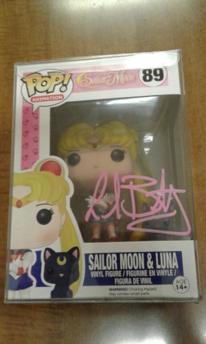 LINDA BALLANTYNE SIGNED SAILOR MOON AND LUNA FUNKO POP FIGURE