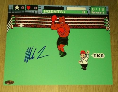 Mike Tyson Hand Signed Autograph 8x10 Photo COA Nintendo Punch Out