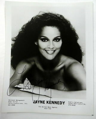 JAYNE KENNEDY Autographed PHOTO ACTRESS TV Host MODEL Ebony Leon ISSAC PC1326