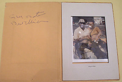 Peg Leg Bates Signed & Inscribed Card and Photograph