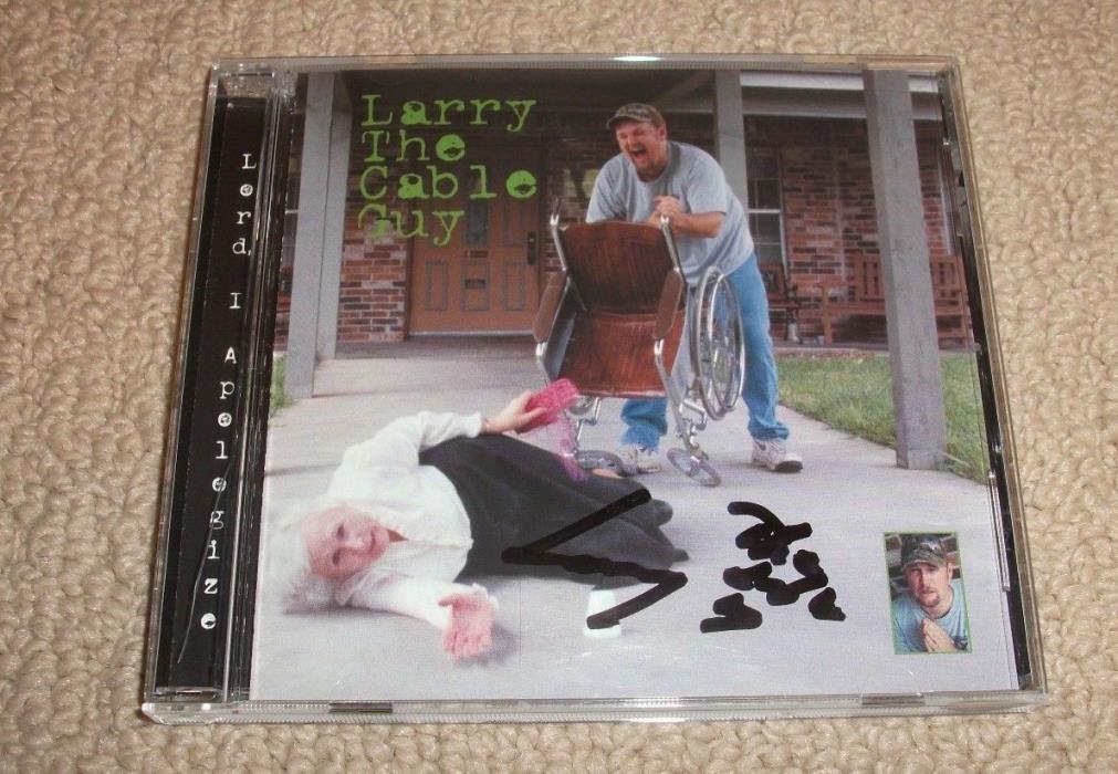 Larry The Cable Guy - SIGNED Lord I Apologize CD *AUTOGRAPHED* In-Person Comedy