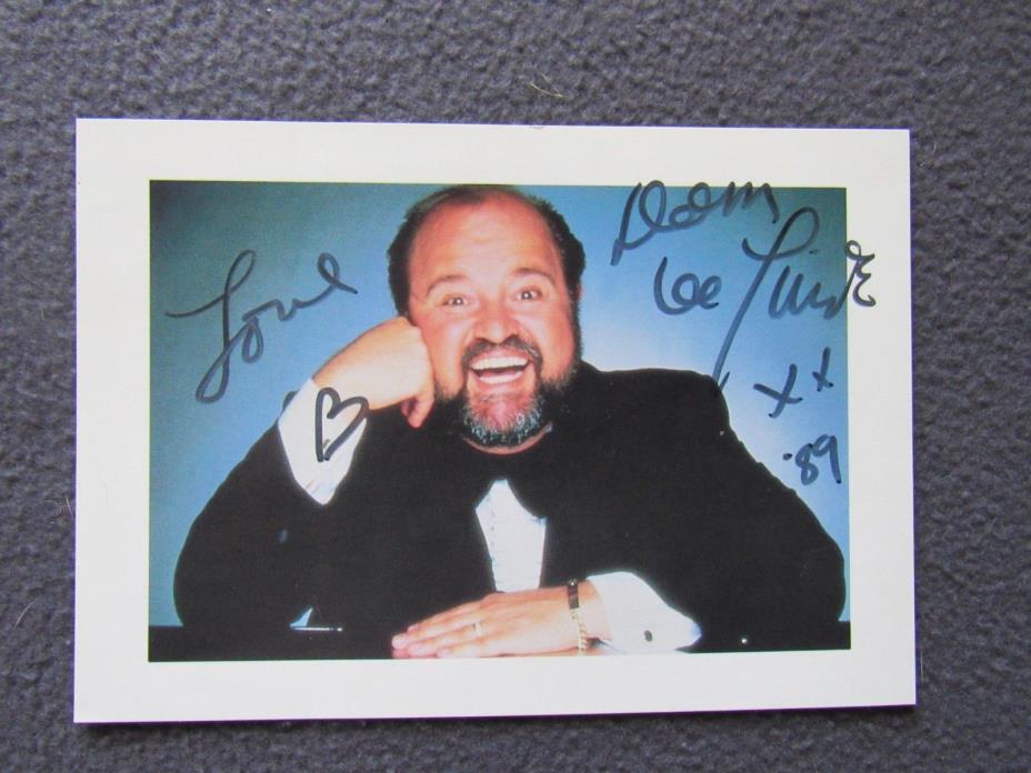 Dom Deluise Signed 4x6 Color Photo Black Ink Autograph w/ COA