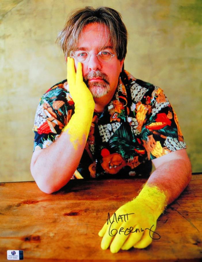 Matt Groening Signed Autographed 11X14 Photo The Simpsons Creator Hands GV816480