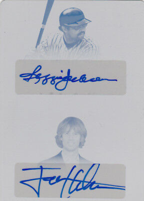 2018 Leaf Metal Pop Century Reggie Jackson/Jon Heder Auto Printing Plate #1/1