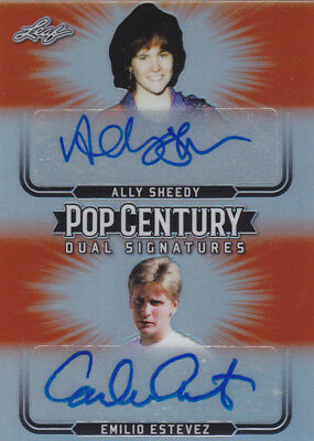 2018 Pop Century Ally Sheedy/Emelio Estevez Auto Signatures Breakfast Club #2/2