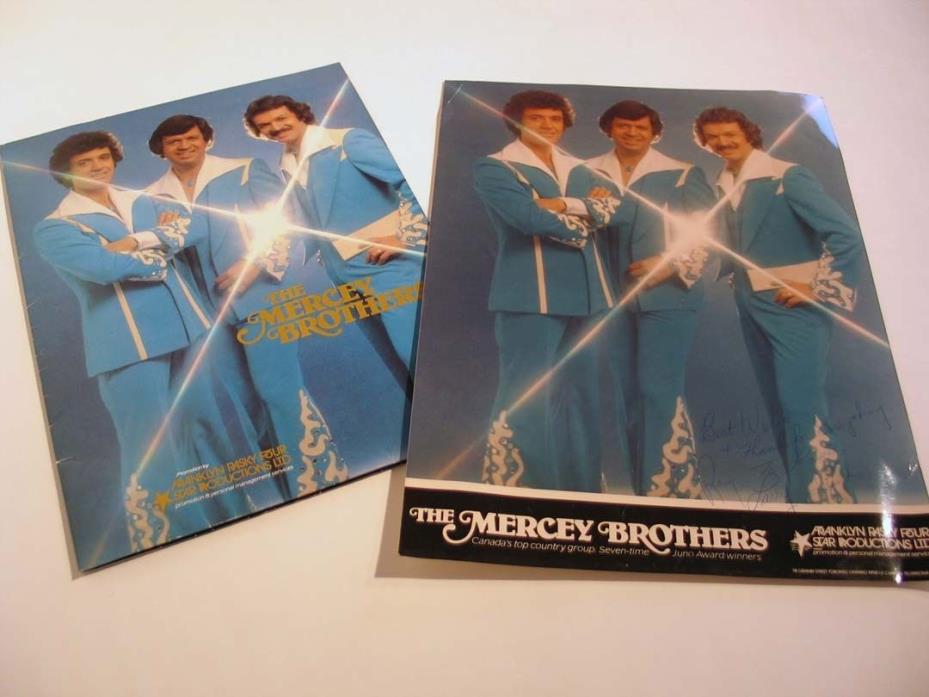1978 Mercy Brothers Media Kit with Poster Autographed Collectible.
