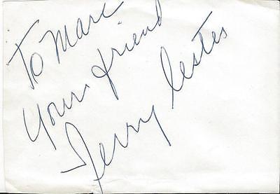 Terry Lester Signed Vintage Album Page