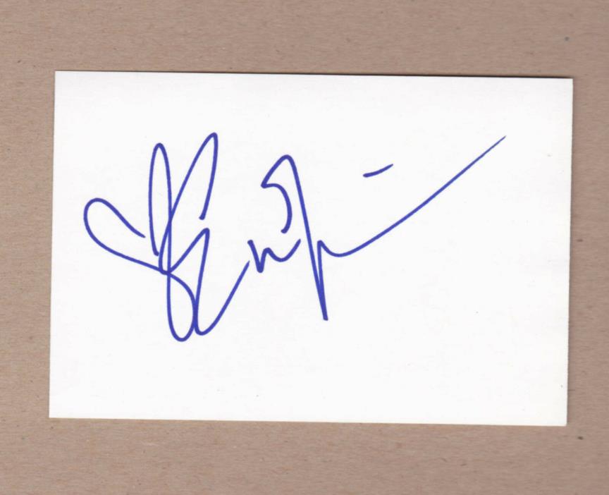 Eva Longoria signed 4x6 Index card- Actress-Desperate Housewives