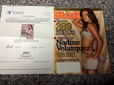 Nadine Velazquez Autograph SIGNED Stuff Magazine UACC WITH COA My Name is Earl