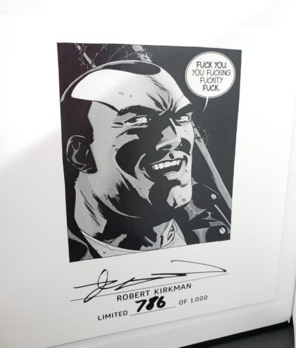 THE WALKING DEAD: The Quotable Negan - Kirkman Signed Limited Edition 786/1,000