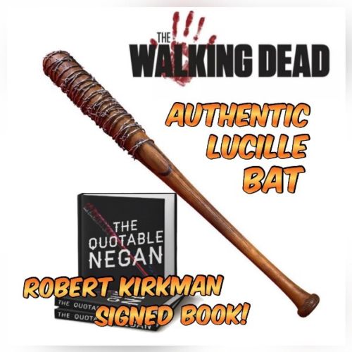 The Walking Dead: Autographed Limited Edition Quotable Negan Book & Lucille Bat