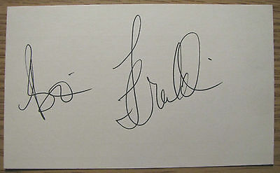 Bonnie Franklin {1944-2013} Signed 3x5 Index Card ONE DAY AT A TIME Star COA