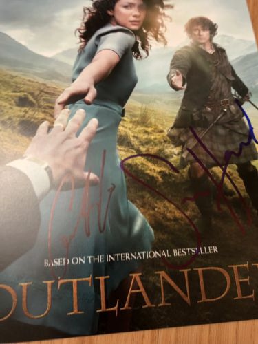 CAITRIONA BALFE SAM HEUGHAN SIGNED 11x14 OUTLANDER PHOTO AUTO BECKETT BAS COA