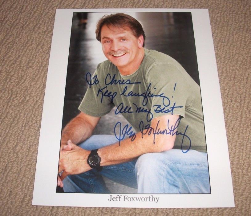 JEFF FOXWORTHY - HAND SIGNED 8X10 COLOR PROMO PHOTO AUTOGRAPHED COMEDIAN