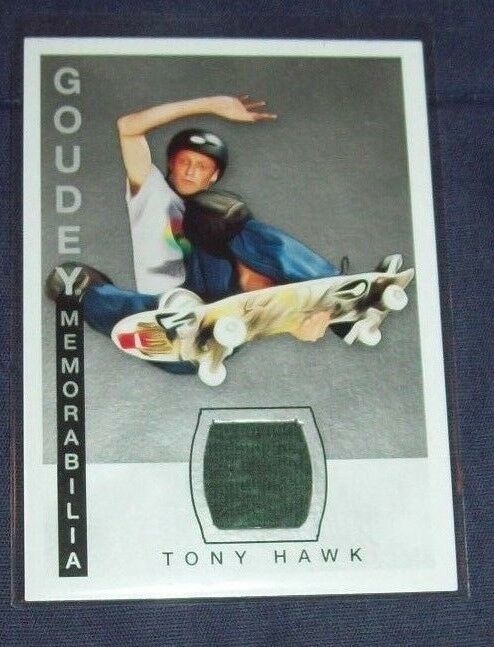 2015 Upper Deck Goudey Skateboarder Tony Hawk Worn Swatch Card