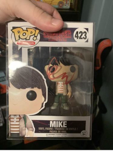 Finn Wolfhard Autograph FUNKO POP Stranger Things JSA