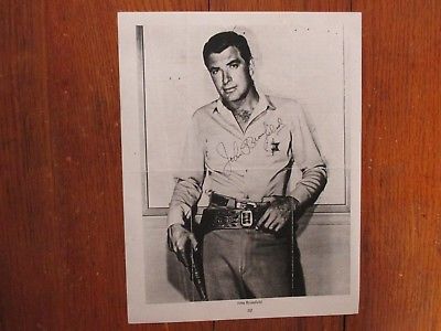 JOHN  BROMFIELD(Died in 2005)(Sheriff of Cochise)Signed 8 x 11 Black-White Photo