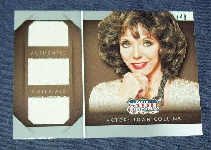 2015 Panini Americana Joan Collins Worn Swatch Card