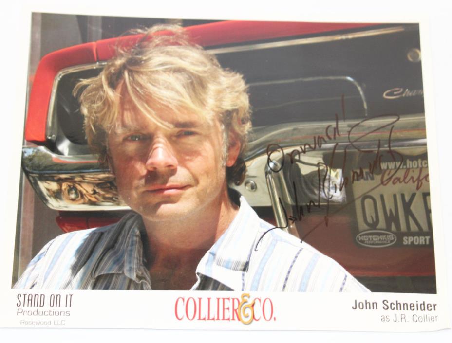 John Schneider Signed Autographed 8x10 Photo Collier & Company 
