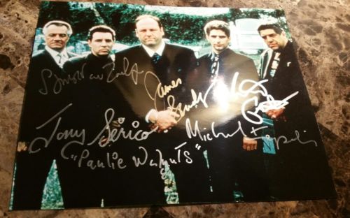 The Sopranos Autograph Authentic 5 Cast Autographed 8x10