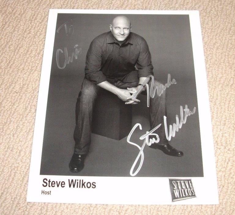 STEVE WILKOS - HAND SIGNED 8X10 PROMO PHOTO AUTOGRAPHED TV HOST