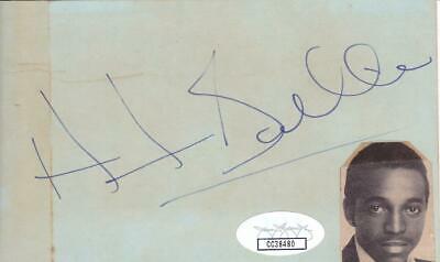 HINTON BATTLE  Signed  3x5 Index Card Actor/Buffy The Vampire Slayer JSA CC38480