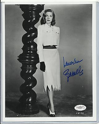 LAUREN BACALL AUTO AUTOGRAPH SIGNED 8X10 PHOTO JAMES SPENCE JSA #3