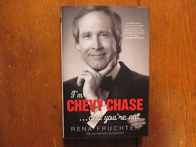CHEVY  CHASE  Book(I'm Chevy  Chase... and  You're Not)w/Signed 3 x 5 Index Card