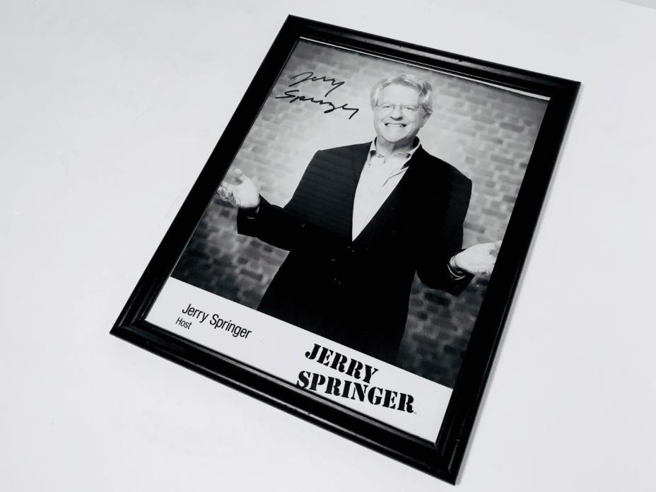 Vintage - Jerry Springer Show - Signed/Framed - 8 x 10 Autographed Photo