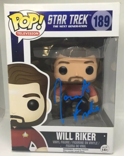 Jonathan Frakes Signed Funko Pop! Star Trek Will Riker #189 - w/ EXACT PROOF NG2