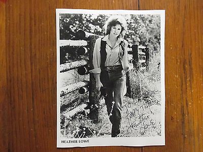 HEATHER LOWE(Battle for The Planet of the Apes)Signed 8 X 10 Glossy B & W Photo