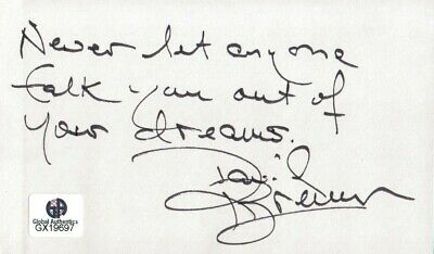 David Brenner Signed Autographed Index Card Actor Fully Inscribed GX19697