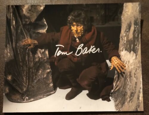 Tom Baker Hand Signed Autograph 8x10 Photo Doctor Who