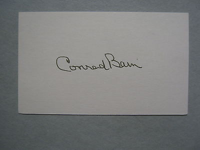 CONRAD  BAIN(Died-2013)(Diff'rent Strokes/Phillip Drummond)Signed 3x5 Index Card