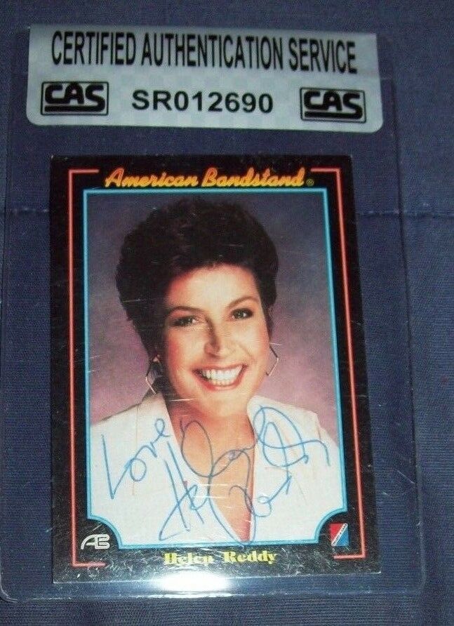 American Bandstand Helen Reddy Autographed Card