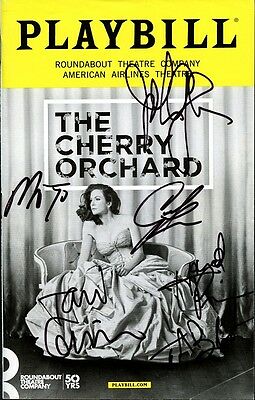 THE CHERRY ORCHARD Cast Signed Playbill