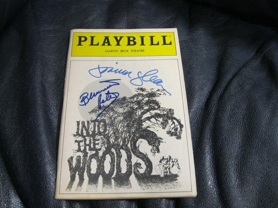 Bernadette Peters and Joanna Gleason Autographed Into the Woods Playbill