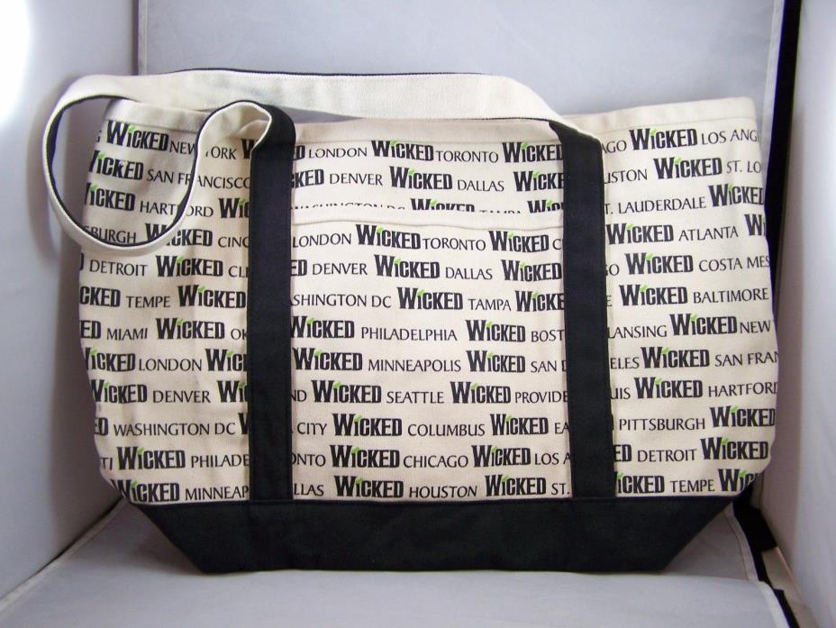NEW! Canvas Wicked Tote Bag Broadway