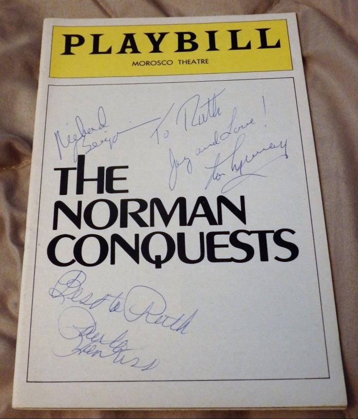 The Norman Conquests Signed Playbill: Richard Benjamin/Paula Prentiss/Don Murray