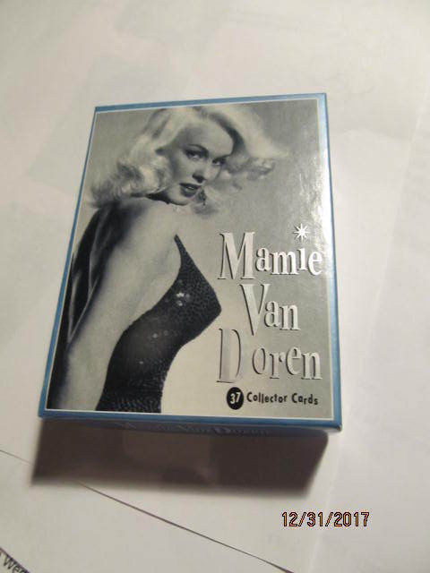 Mamie Van Doren Collector Card Set #204/1000 Signed Kissed Lip imprinted Set NEW