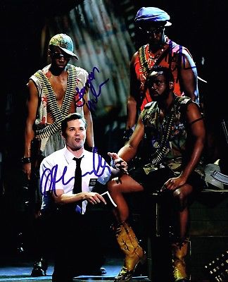 Andrew Rannells and Cast SIGNED  Book of Mormon 8x10 Photo COA