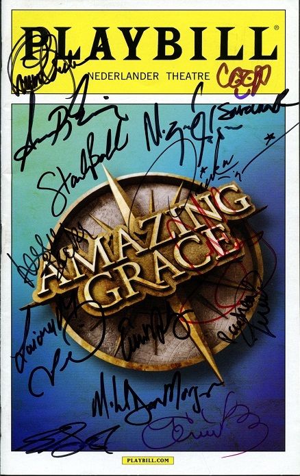AMAZING GRACE In-person Cast Signed Playbill