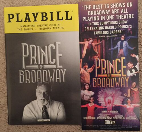 Prince Of Broadway Playbill Evita  Cabaret Follies West Side Story Sweeney Todd